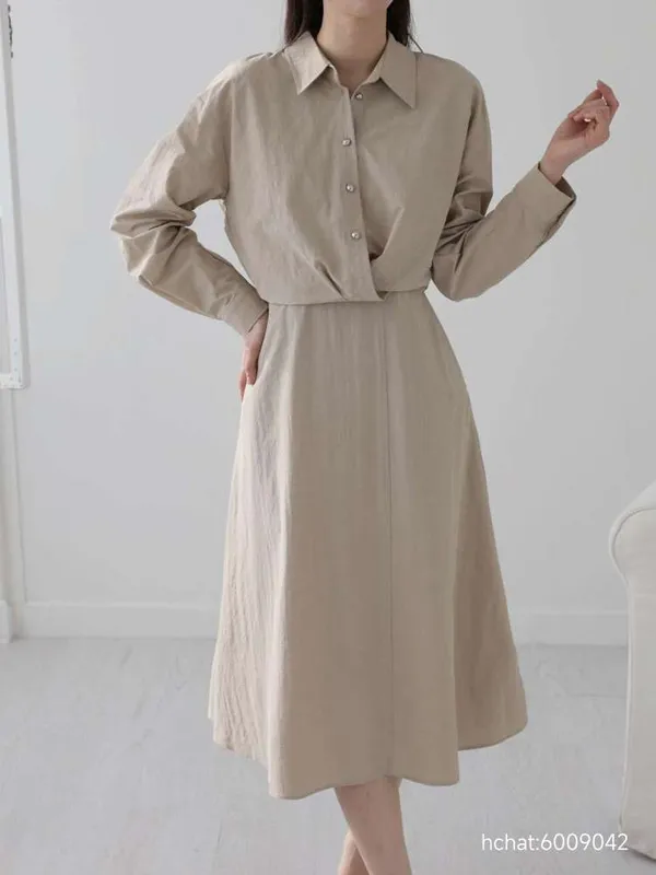 Elegant Shirt Dress - Effortlessly Create a Fashionable Look