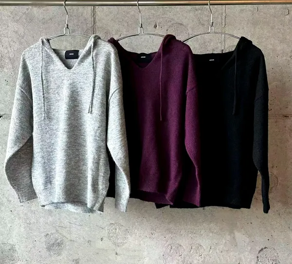Fashionable Casual Women's Top, Comfortable Versatile Knit Sweatshirt