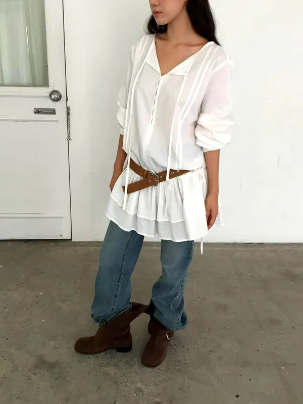 Fresh White Dress - Lightweight and Comfortable for Spring and Summer Outings