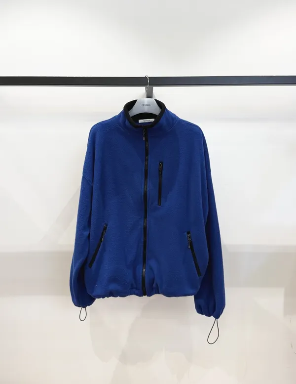 Stylish Blue Zip Jacket, Comfortable and Warm