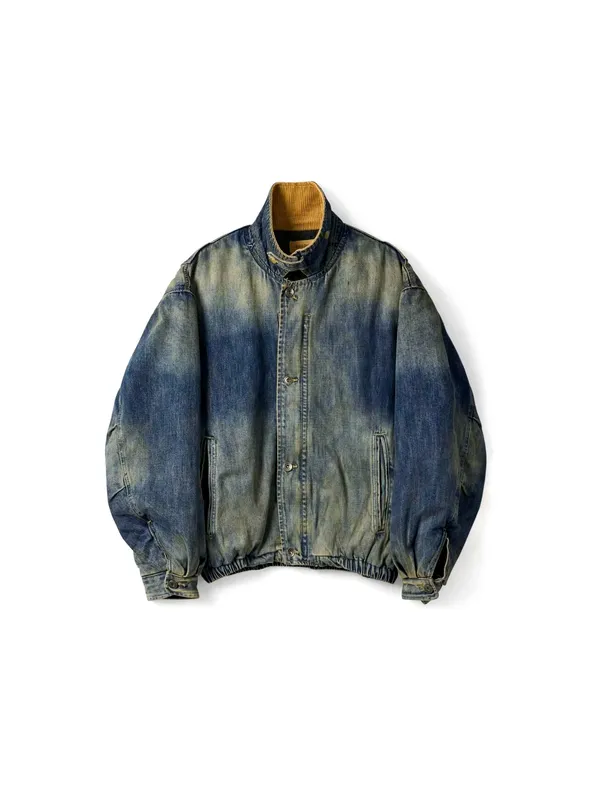 Vintage Men's Denim Jacket - Fashionable and Versatile