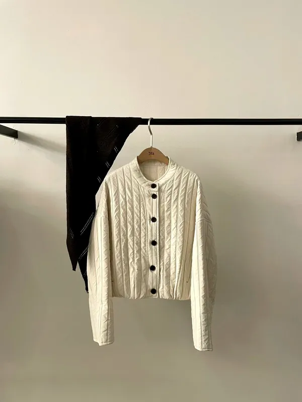 Stylish Women's Jacket - Comfortable, Warm, and Minimalist Design
