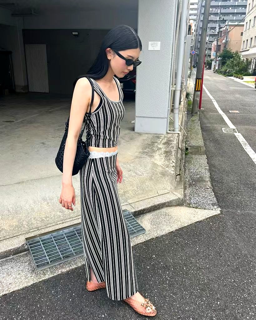 Stylish Striped Long Dress for Women, Elegant and Comfortable, Summer Essential