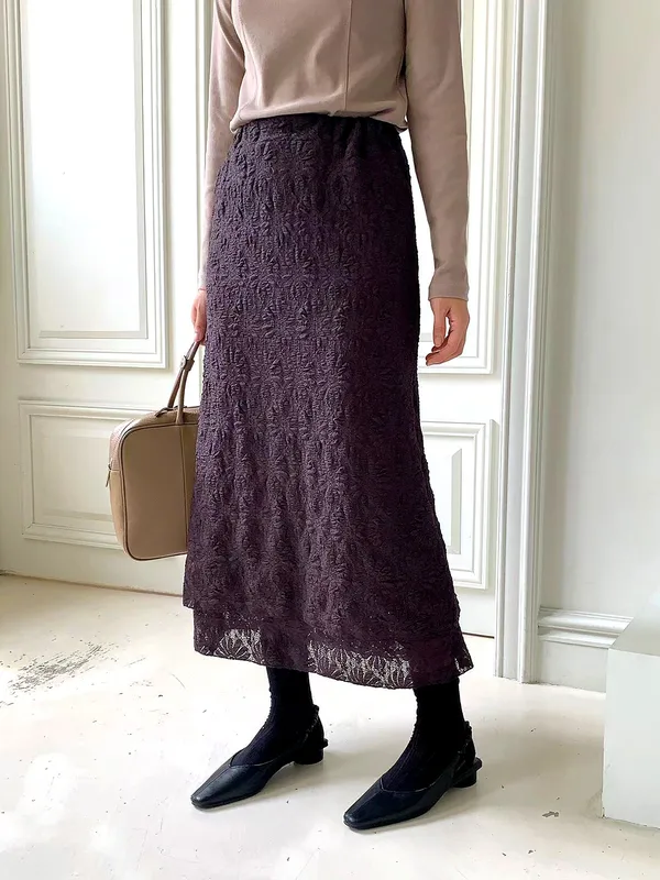 Elegant Lace Long Dress for Women - Showcase Your Charming Aura
