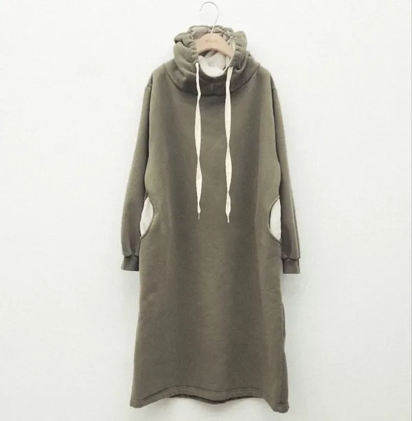 Stylish Casual Hooded Sweatshirt Dress - Comfort Meets Versatility
