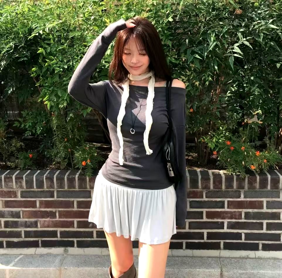 패셔너블 오프숄더 탑, 편안하고 다재다능한 - 신상품 출시