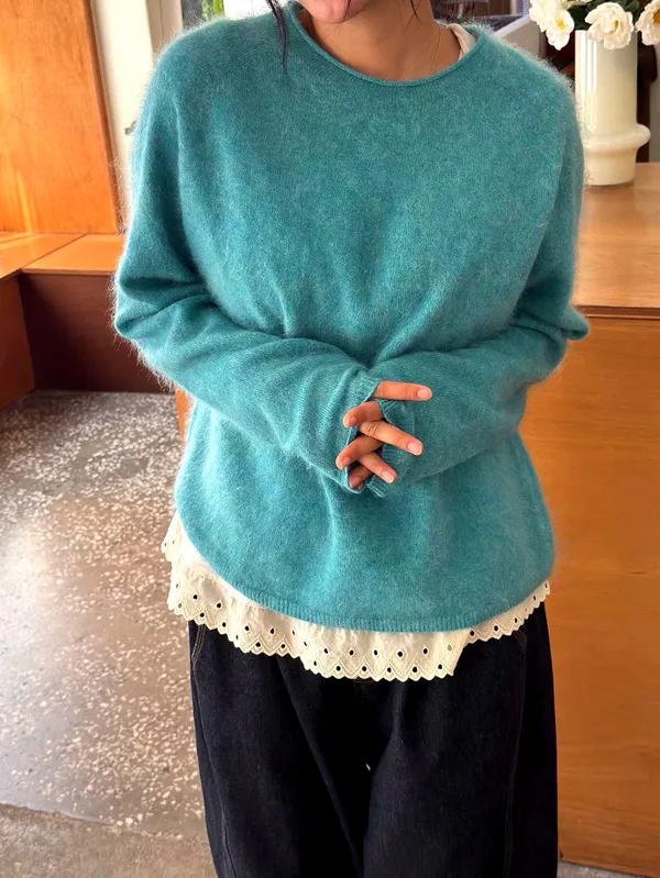 Fashionable and Comfortable Women's Top, Soft Plush Knit