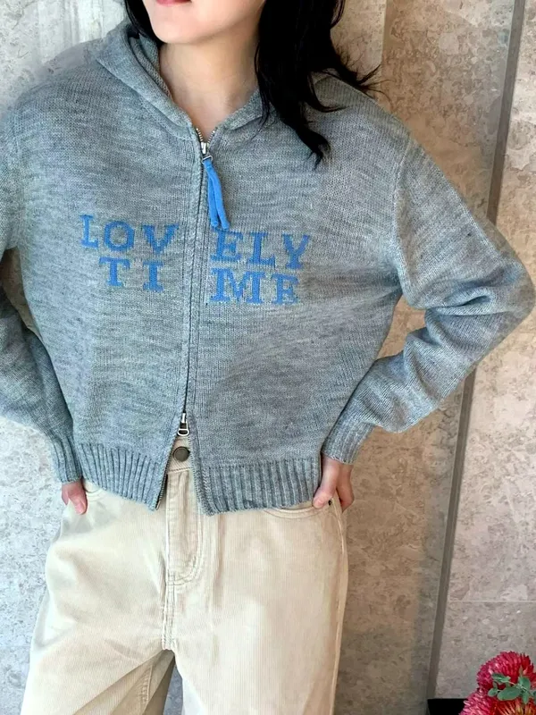 Fashionable Letter Embroidered Sweatshirt, Comfortable Casual Style