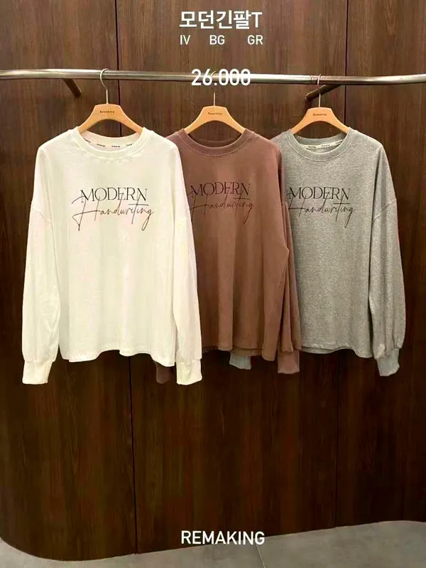 Stylish Modern Printed Long Sleeve T-Shirt