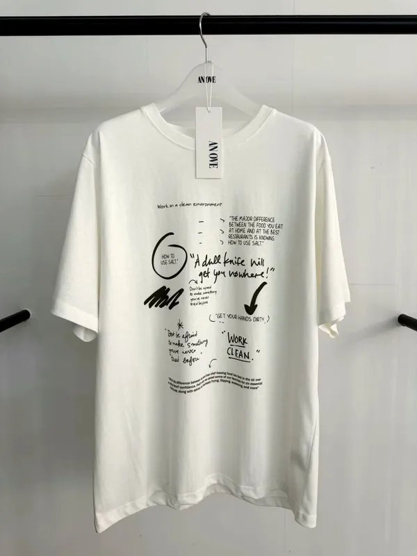 Minimalist Style Printed T-Shirt, Comfortable and Versatile