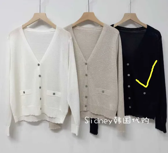 Lightweight Knit Cardigan, Fashionable and Versatile for Spring and Autumn