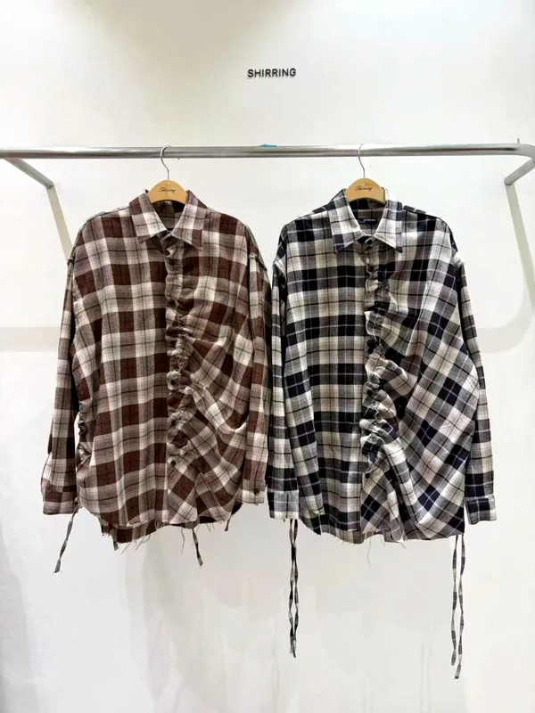 Fashionable and Versatile Women's Top with Plaid Design, Comfortable and Casual
