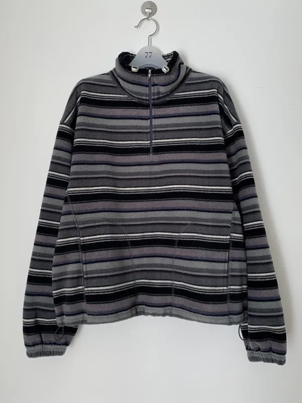 Stylish Striped Turtleneck Sweatshirt, Soft and Comfortable