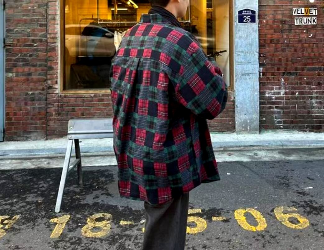 스타일리시한 체크 남성 셔츠 - 편안한 캐주얼 룩