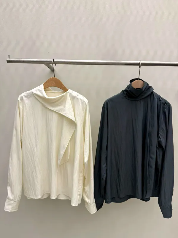 Stylish Versatile Women's Shirt with Elegant Flowing Design