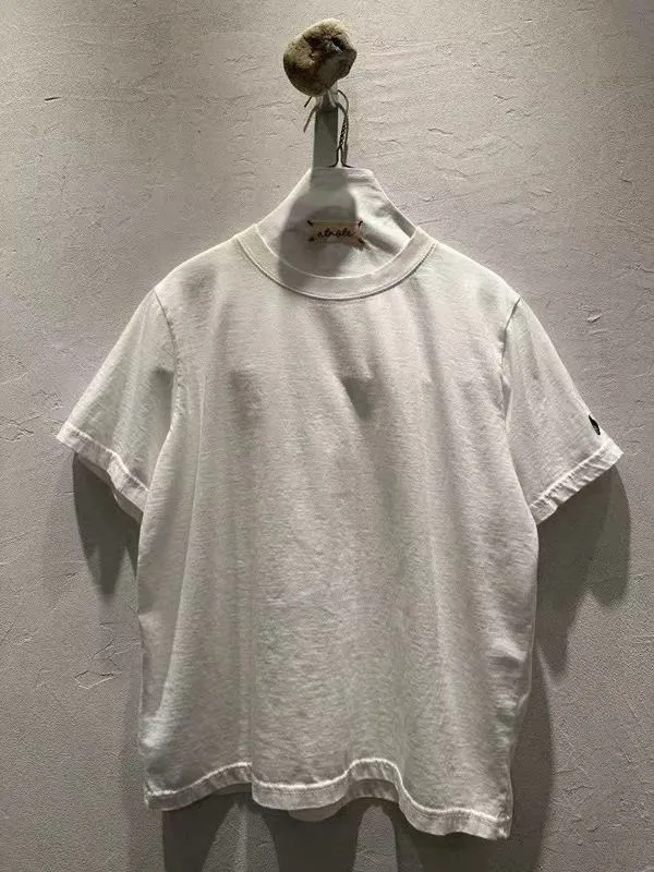 Minimalist Solid Color Short Sleeve T-Shirt, Comfortable and Versatile