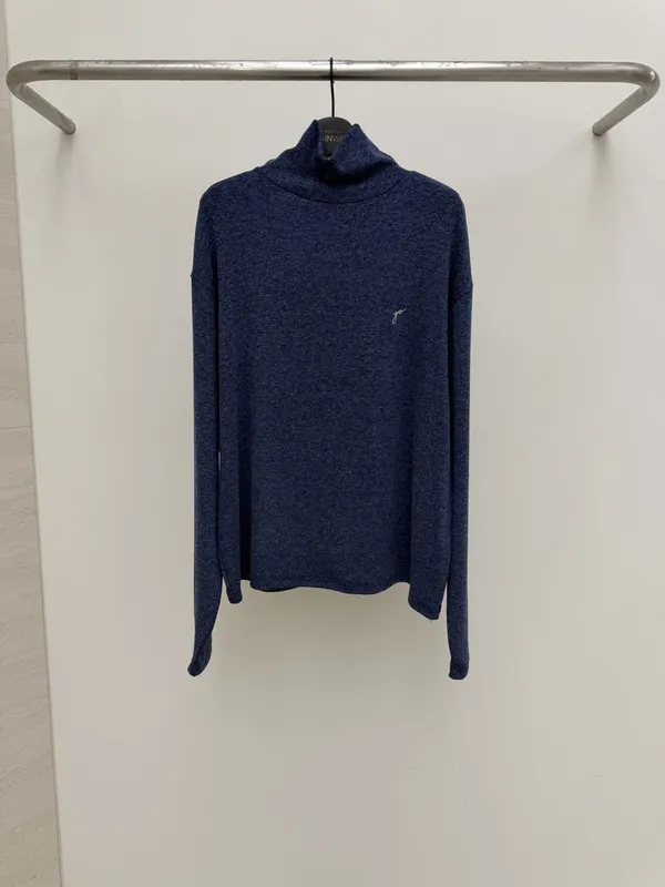Stylish and Minimalist High-Neck Knit Sweater, Comfortable and Warm
