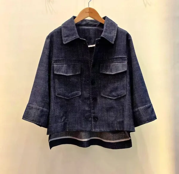 Stylish Casual Denim Top, Versatile Design to Showcase Your Personality