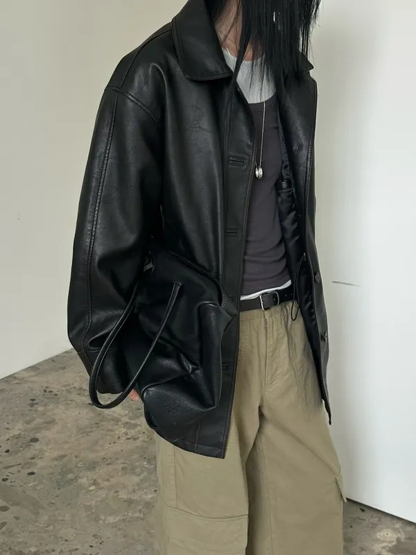Stylish and Unique Women's Leather Jacket, Elegance Meets Coolness