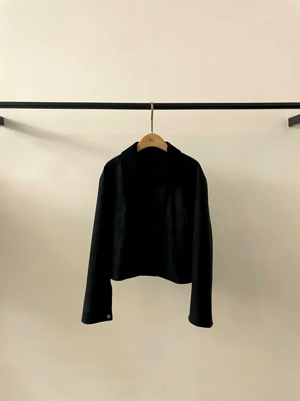 Stylish Black Women's Jacket - Elegant and Warm