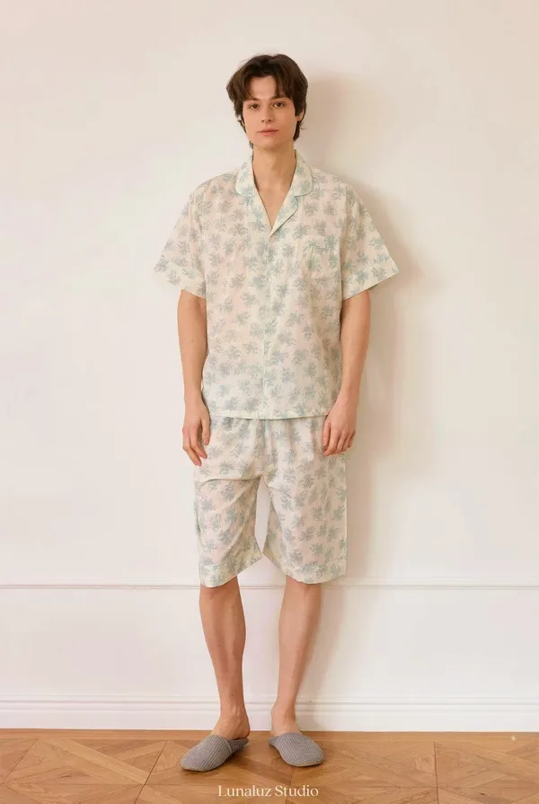 Fresh Summer Men's Outfit Set, Comfortable and Breathable