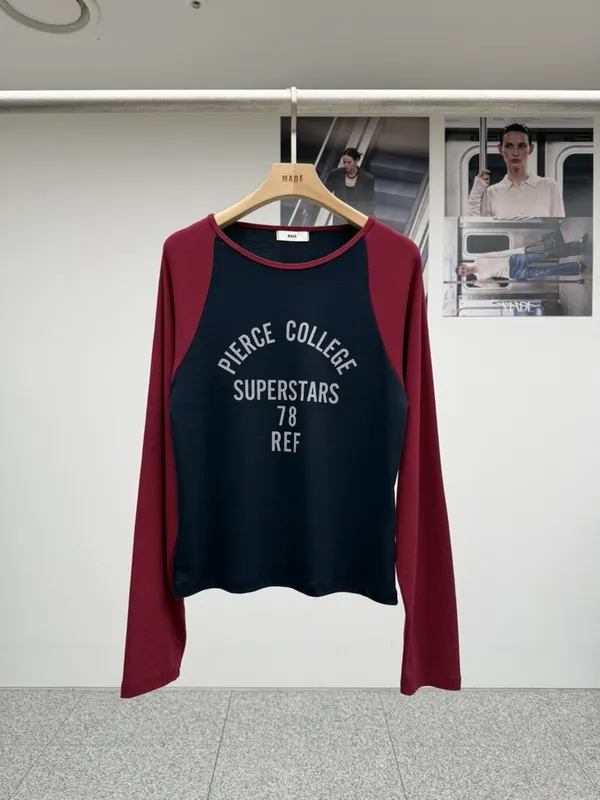 Personalized Printed Long Sleeve T-Shirt, Comfortable Casual Style