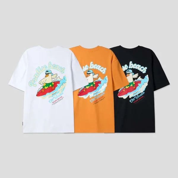 Summer Casual Short Sleeve T-Shirt, Printed Design, Comfortable and Breathable