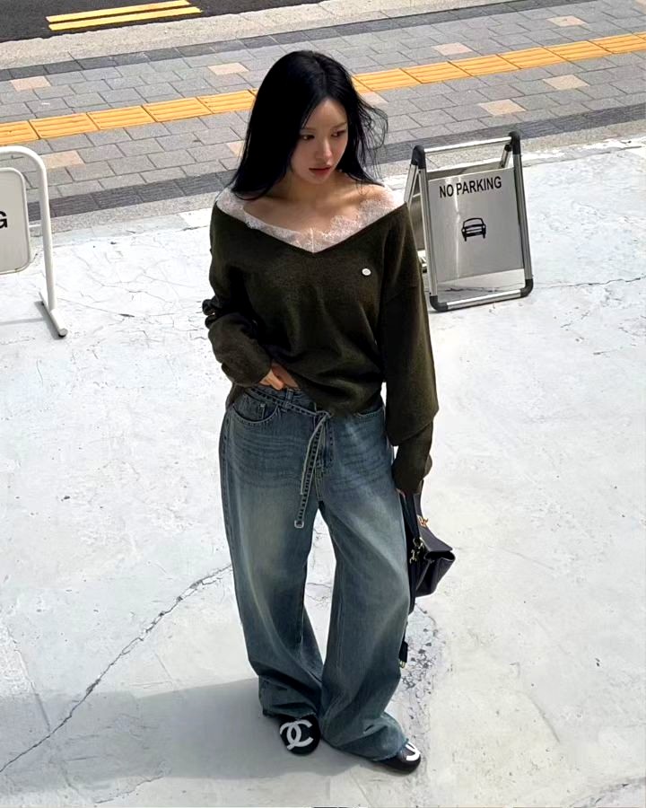 우아한 레이스 칼라 여성 탑, 패셔너블 캐주얼 스타일