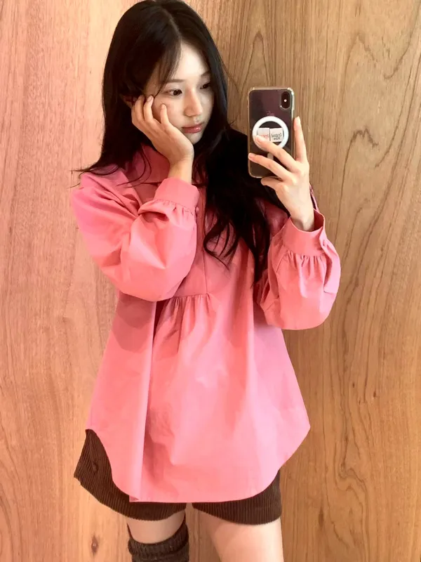 เสื้อเชิ้ตสีชมพูหวาน - สร้างลุคที่สง่างามได้อย่างง่ายดาย