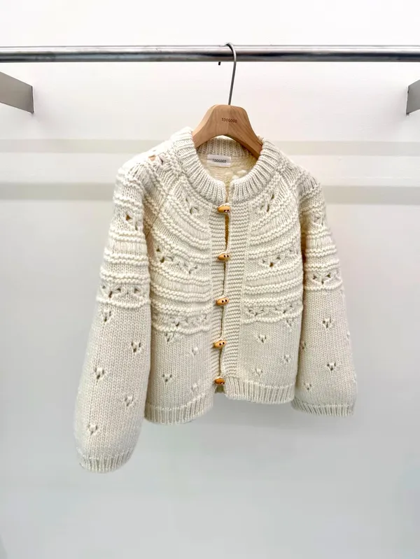 Elegant Knitted Sweater Coat - Warm and Comfortable for Autumn and Winter