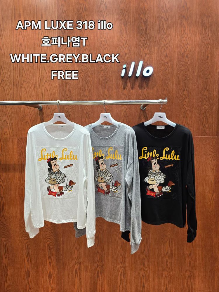 APM LUXE 318 illo Long Sleeve T-Shirt with Classic Cartoon Design