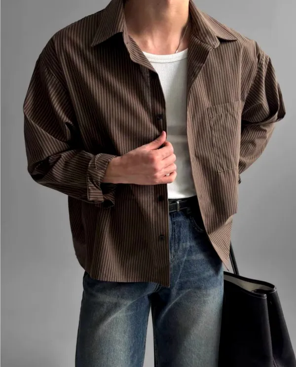 Men's Striped Shirt - Stylish and Casual Look