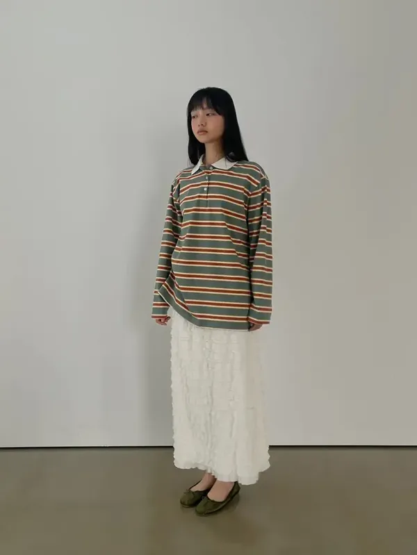 Striped Long Sleeve Shirt - Casual Versatile Style