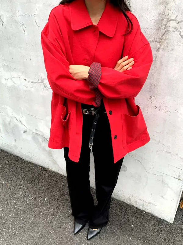 Trendy Red Women's Jacket - Stylish Outerwear