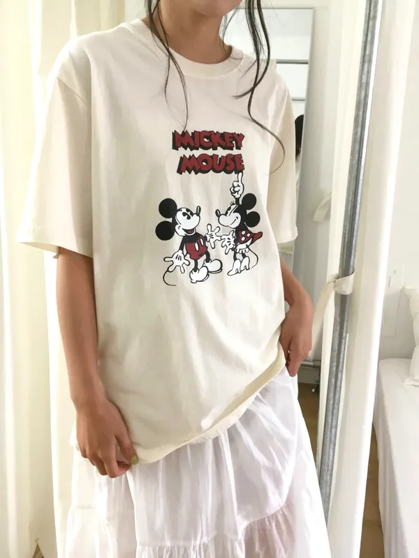 Men's Mickey Pattern Short Sleeve T-Shirt - Casual and Comfortable Style