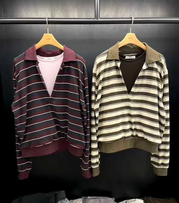 Fashionable Striped Women's T-Shirt, Comfortable and Versatile