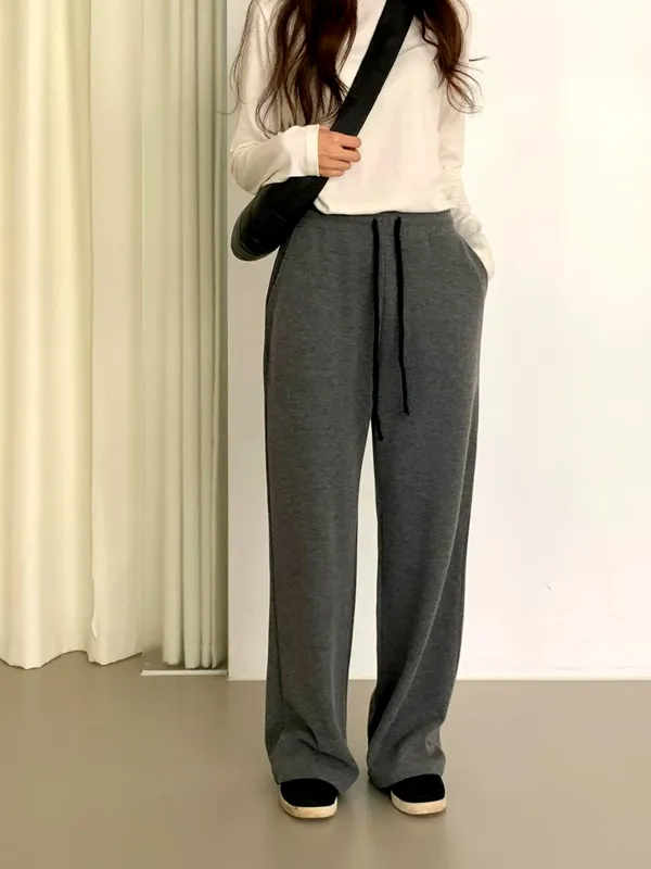Comfortable Casual Gray Pants, Fashionable and Versatile