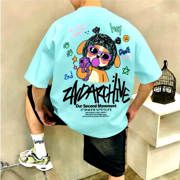 Trendy Graffiti Short Sleeve T-Shirt - Comfortable Casual Style