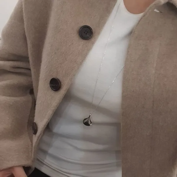 Minimalist Stylish Silver Pendant Necklace