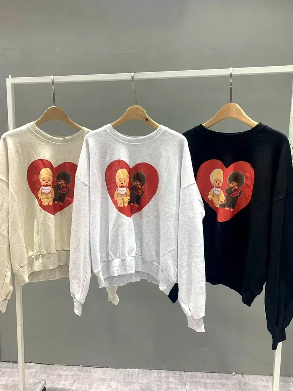 Cute Heart Pattern Women's Top - Comfortable Casual Style