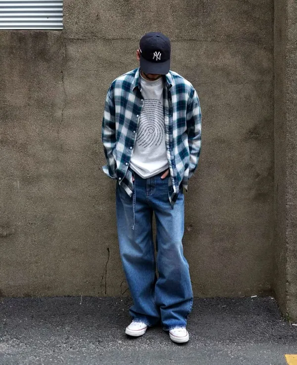 Stylish Men's Plaid Shirt Jacket - Versatile Casual Wear