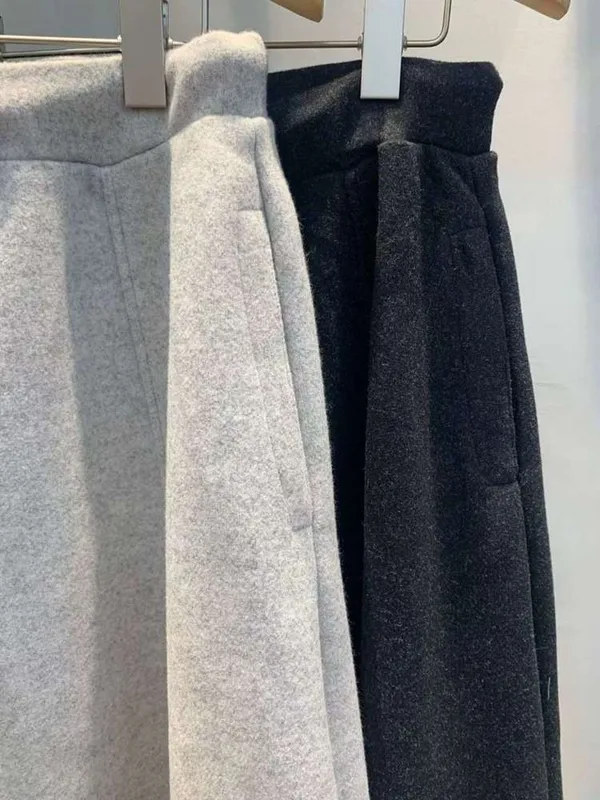 Comfortable Versatile Woolen Casual Pants