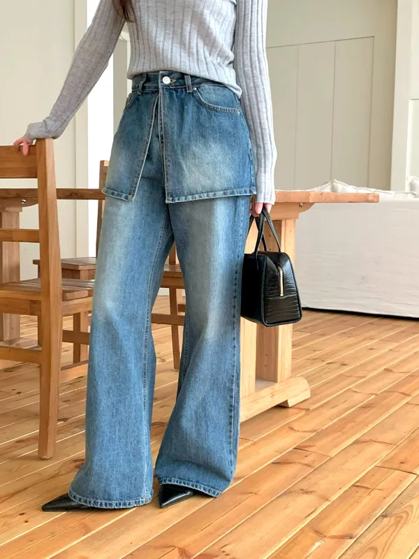 Stylish High-Waisted Loose-Fit Jeans, Perfectly Versatile
