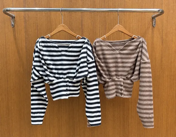 Striped Design Women's Top, Fashionable Casual Style