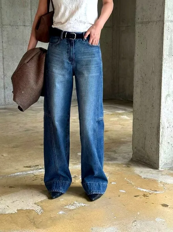 Fashionable Loose Denim Jeans - Comfortable and Versatile for Your Unique Style