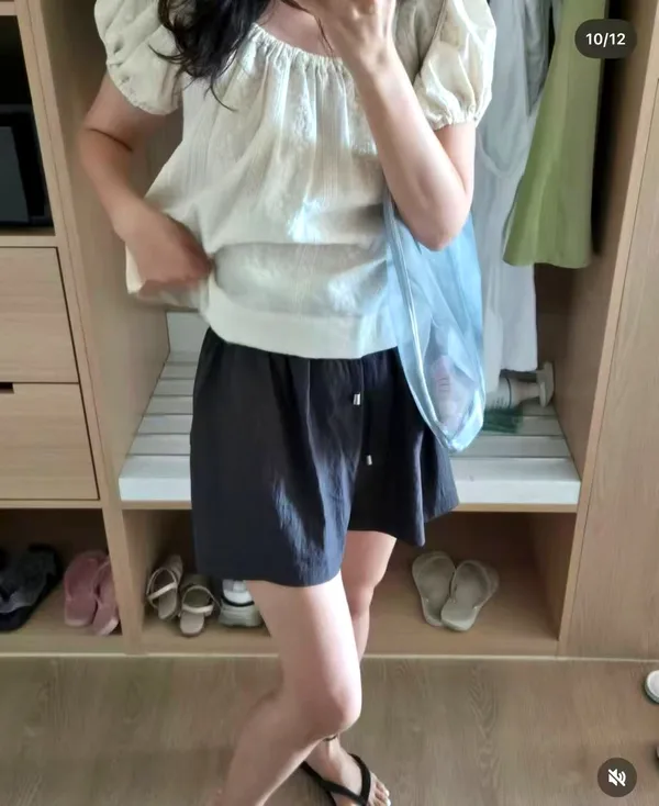 Fresh Blue Women's Shorts, Comfortable and Breathable, A Summer Essential