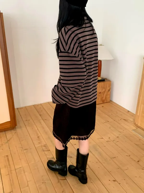 Striped Knit Top - Comfortable & Stylish, Perfect for Pairing