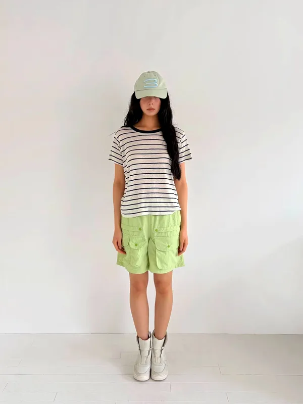 Striped Short Sleeve T-Shirt, Fresh Casual Style