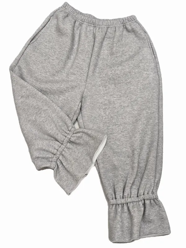 Stylish Casual Gray Women's Pants, Comfortable and Versatile
