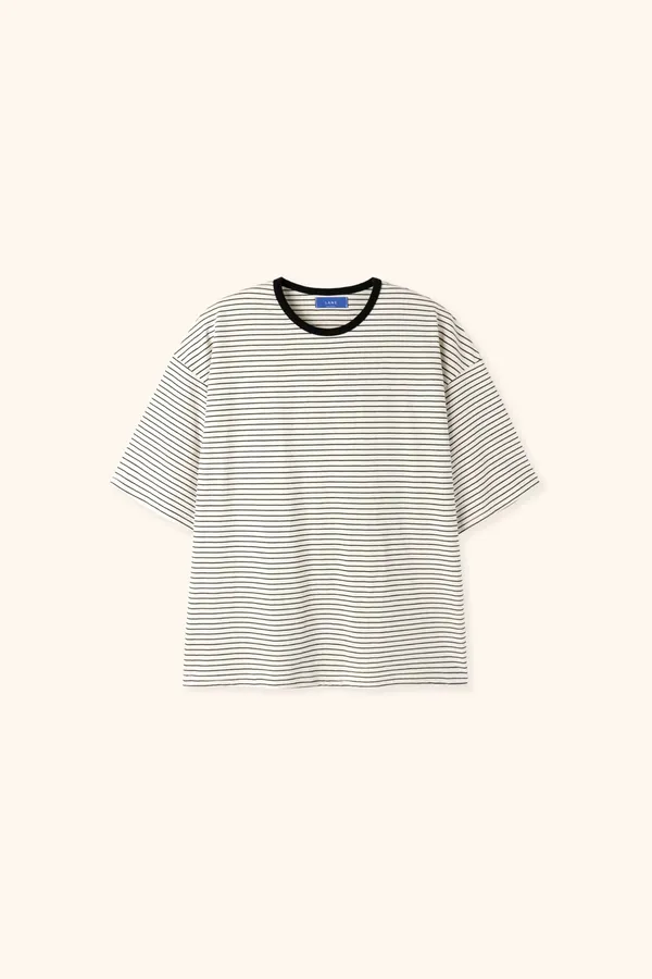Classic Striped Men's Short Sleeve T-Shirt - Comfortable and Breathable